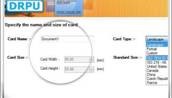 Business Card Designer Program screenshot