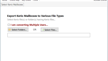CubexSoft Kerio Export screenshot