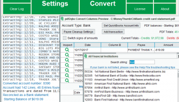 PDF2QBO Convert screenshot