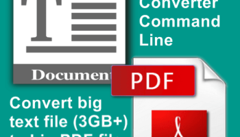 VeryUtils Text to PDF Converter Command Line screenshot