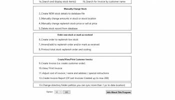 Simple Stock Control screenshot