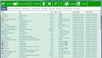 Advanced Recent Access screenshot