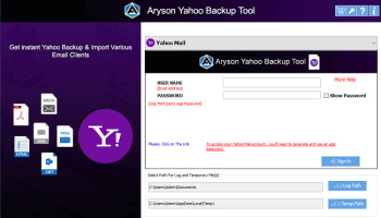 Yahoo Backup Tool screenshot