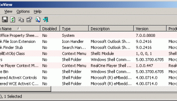 ShellExView screenshot