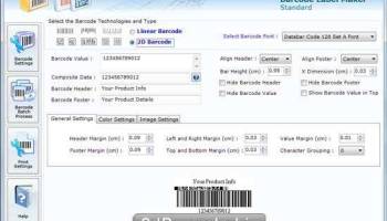 Industrial 2 of 5 Barcode Generator screenshot