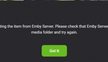 Emby Server screenshot