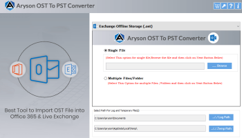 OST to PST Converter Tool screenshot