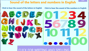 Sound of Letters and Numbers in English screenshot