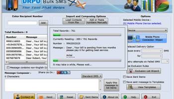 GSM Mobile Text SMS Software screenshot
