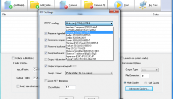 AFP2RTF Transform Server screenshot