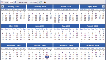 Portable AMP Calendar screenshot