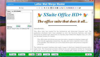 SSuite Mail Merge Master screenshot