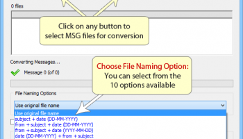 MSG to PDF Converter screenshot