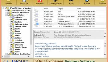 ATS EDB to PST Converter screenshot