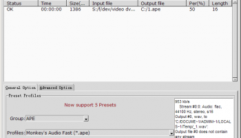 FLAC APE Converter screenshot