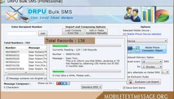 Mobile Text Messaging Program screenshot
