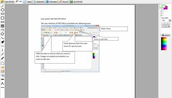 PDF Editor Objects screenshot
