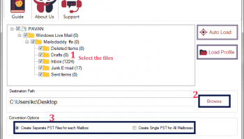 QuickMigrations for WLM to Outlook screenshot