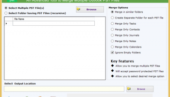 ToolsGround Merge Outlook PST screenshot