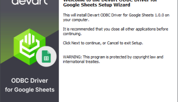 Google Sheets ODBC Driver by Devart screenshot