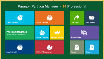 Paragon Partition Manager Professional screenshot
