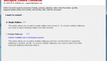 MailMigra for Zimbra screenshot
