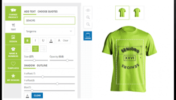 T-shirt Designer Extension for Magento 2 screenshot