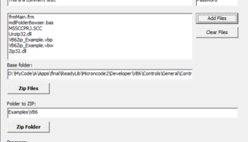 VB6Zip screenshot
