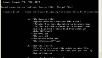 Okdo PDF to PowerPoint Command Line screenshot