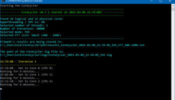 CoreCycler screenshot