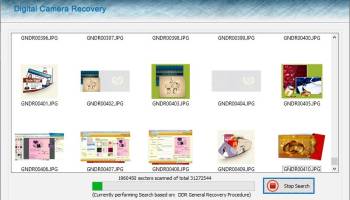 Camera Picture Recovery Software screenshot