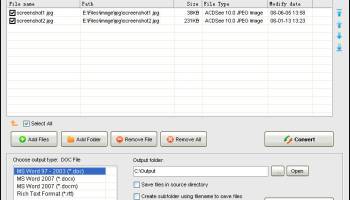 Okdo Gif Tif Jpeg to Word Rtf Converter screenshot
