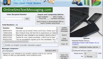 Multi Mobile Messaging Software screenshot
