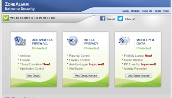 ZoneAlarm Extreme Security 2015 screenshot