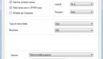 XLS (Excel) to DBF Converter screenshot