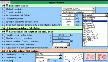 MITCalc Multi pulley calculation screenshot