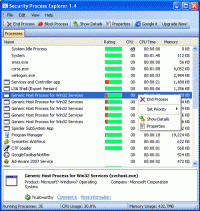 Security Process Explorer screenshot