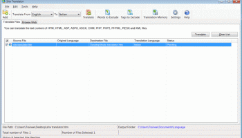 Site Translator screenshot