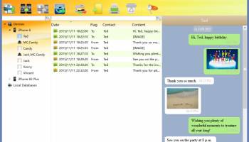 Backuptrans iPhone Line Transfer screenshot