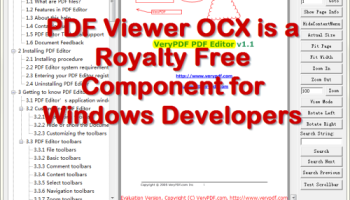 VeryUtils PDF Viewer OCX Component screenshot