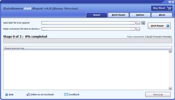 DataNumen RAR Repair screenshot