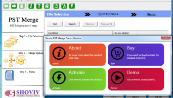 Merge PST Files screenshot
