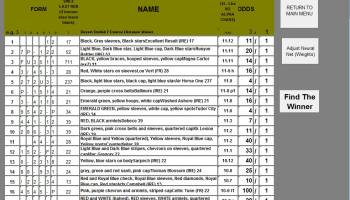 Excel7RacingPredicter screenshot
