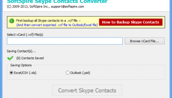 Software4help Skype Contacts Converter screenshot