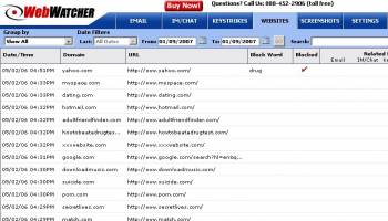 WebWatcher screenshot