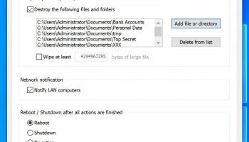 Paranoid File Shredder screenshot