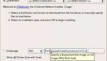 UNetbootin screenshot