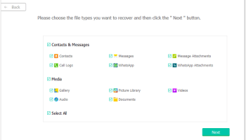 Android Data Recovery screenshot