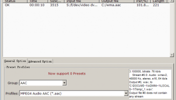 WMA to AAC Converter screenshot