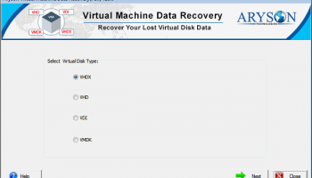 Virtual Machine Data Recovery screenshot